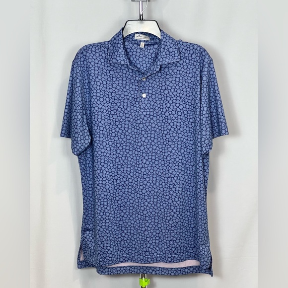 Peter Millar Other - Peter Millar Blue Summer Comfort Speedometer Print Polo